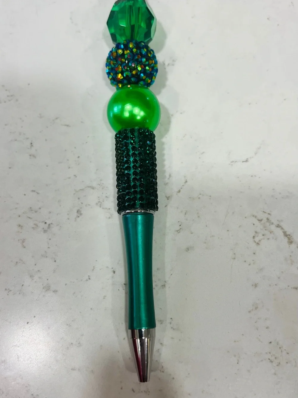 Decorative Ballpoint Pen Set in Green and Black three totql